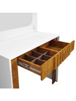 Penteadeira Espelho Camarim Rouge 90 Cm Bechara Branco Naturalle