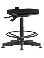 Cadeira Caixa Alta Giratória Job L02 Couro Sintético Preto