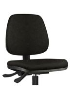 Cadeira Caixa Alta Giratória Job L02 Couro Sintético Preto