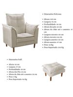 Poltrona De Amamentação Com Puff Quarto Bebê Vitória Suede Cor:bege