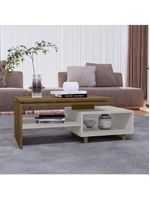 Mesa de Centro para Sala Lima 90 cm Bechara Off White Naturalle