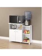 Balcão Multimóveis Para Forno e Micro-ondas Branco Ref2358 Branco Premium