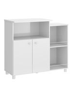 Balcão Multimóveis Para Forno e Micro-ondas Branco Ref2358 Branco Premium