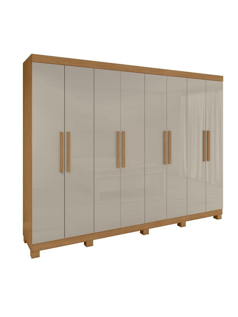 Guarda-roupa Casal Easy Slim 8 Portas Clean/off White