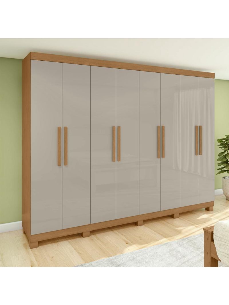 Guarda-roupa Casal Easy Slim 8 Portas Clean/off White