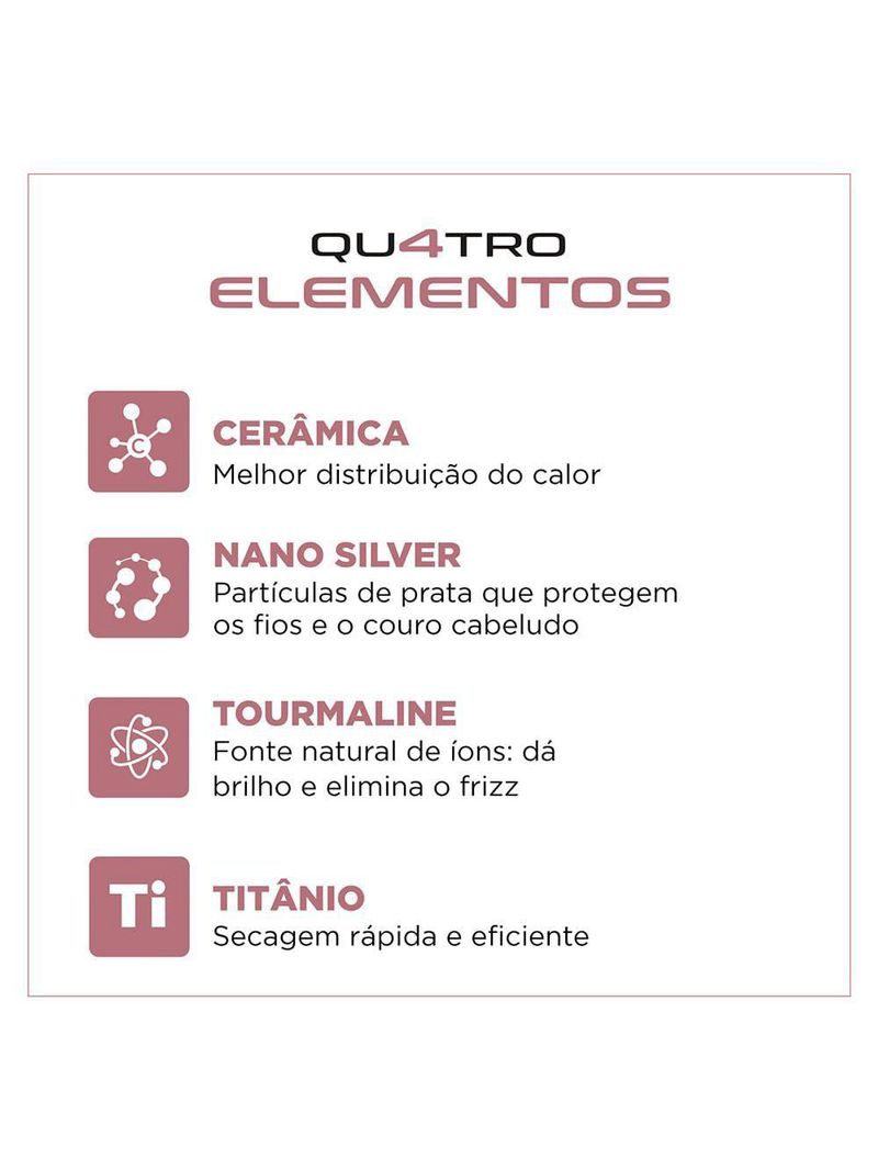 Secador De Cabelo By Juliette Mondial Golden Rose 127V