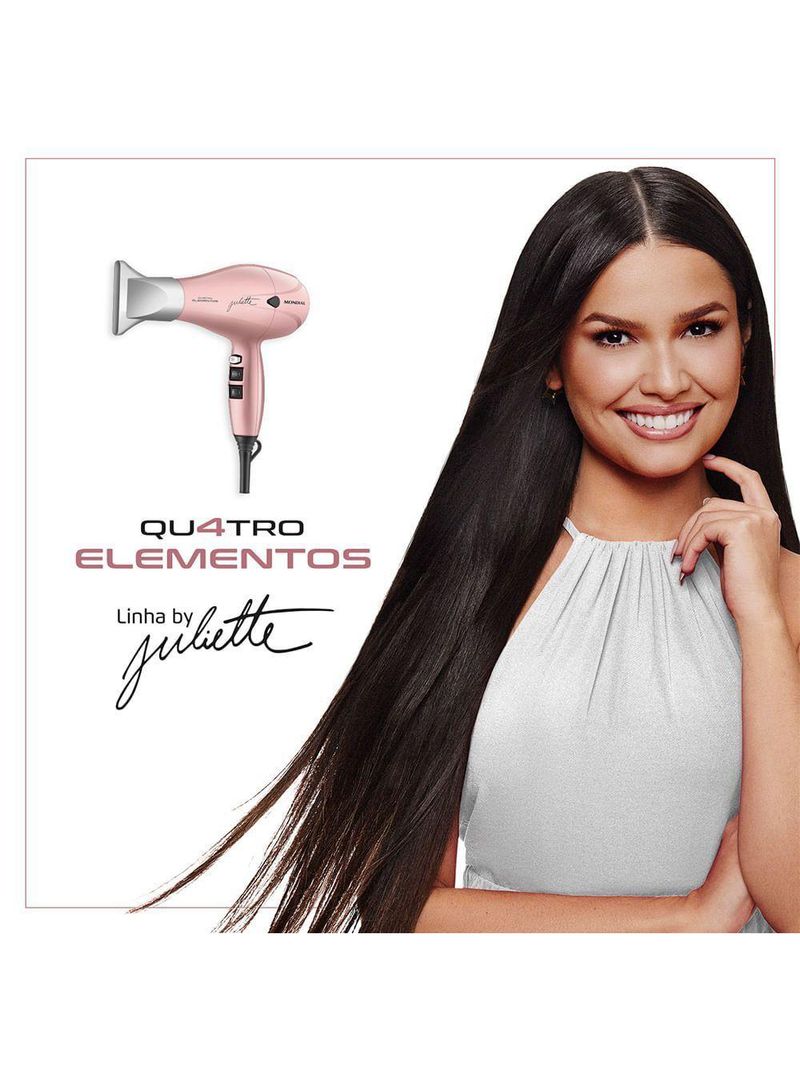 Secador De Cabelo By Juliette Mondial Golden Rose 127V