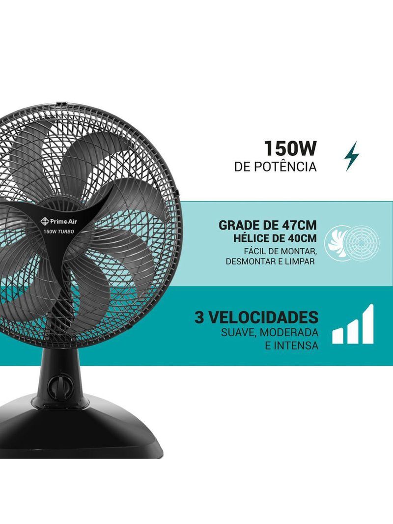 Ventilador Air 150W 8 Pás Maxx Force AVTE400 110V