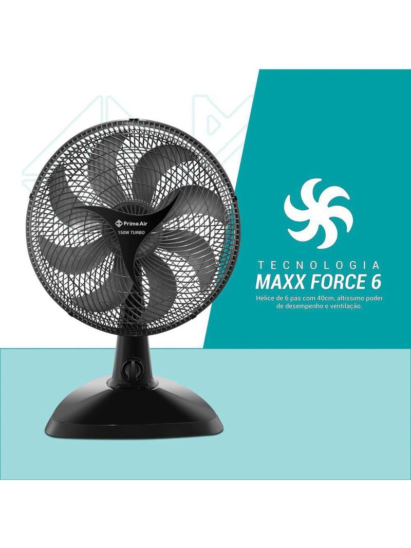 Ventilador Air 150W 8 Pás Maxx Force AVTE400 110V