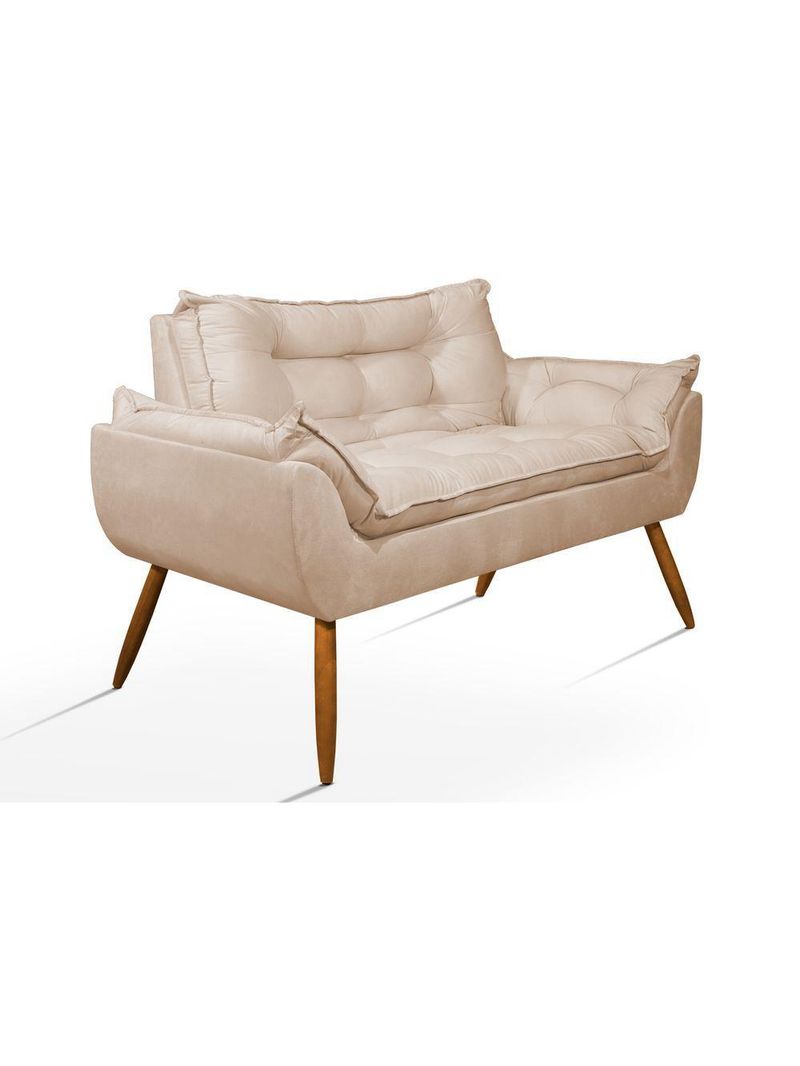 Kit Namoradeira + 2 Poltronas Luxo Bege