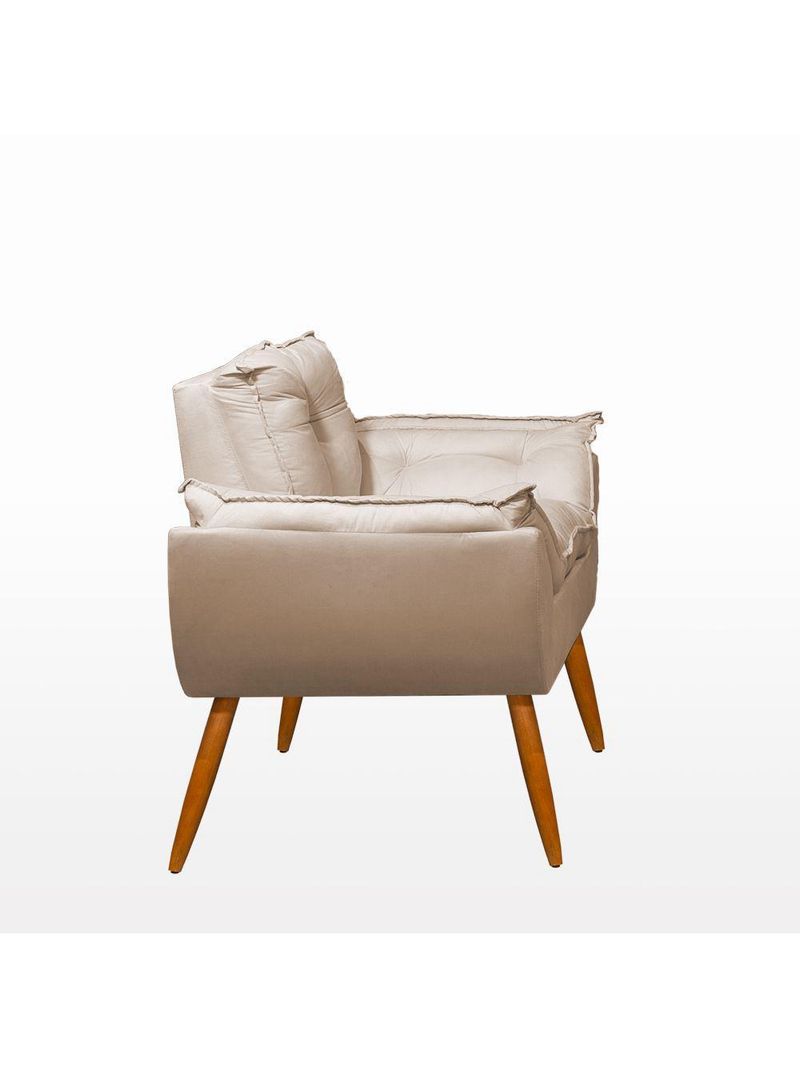 Kit Namoradeira + 2 Poltronas Luxo Bege