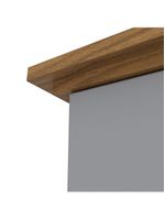 Guarda Roupa Casal 6 Portas 6 Gavetas Andréas Henn Cinza com Nature