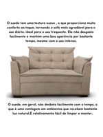 Sofá 2 Lugares Para Sala Moderno Confortável Aurora Suede Bege