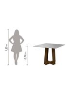 Mesa Sala De Jantar 4 Cadeiras Carvalho/off White