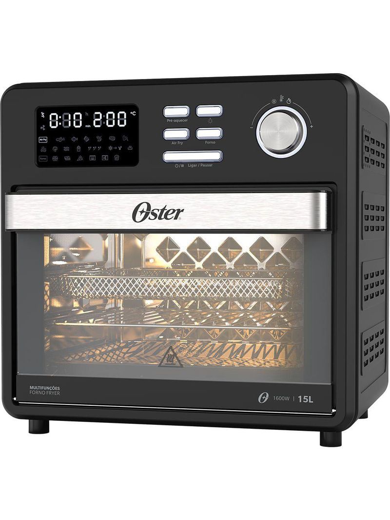 Kit Liquidificador Xtreme Mix E Forno Fryer Compact Oster 110V