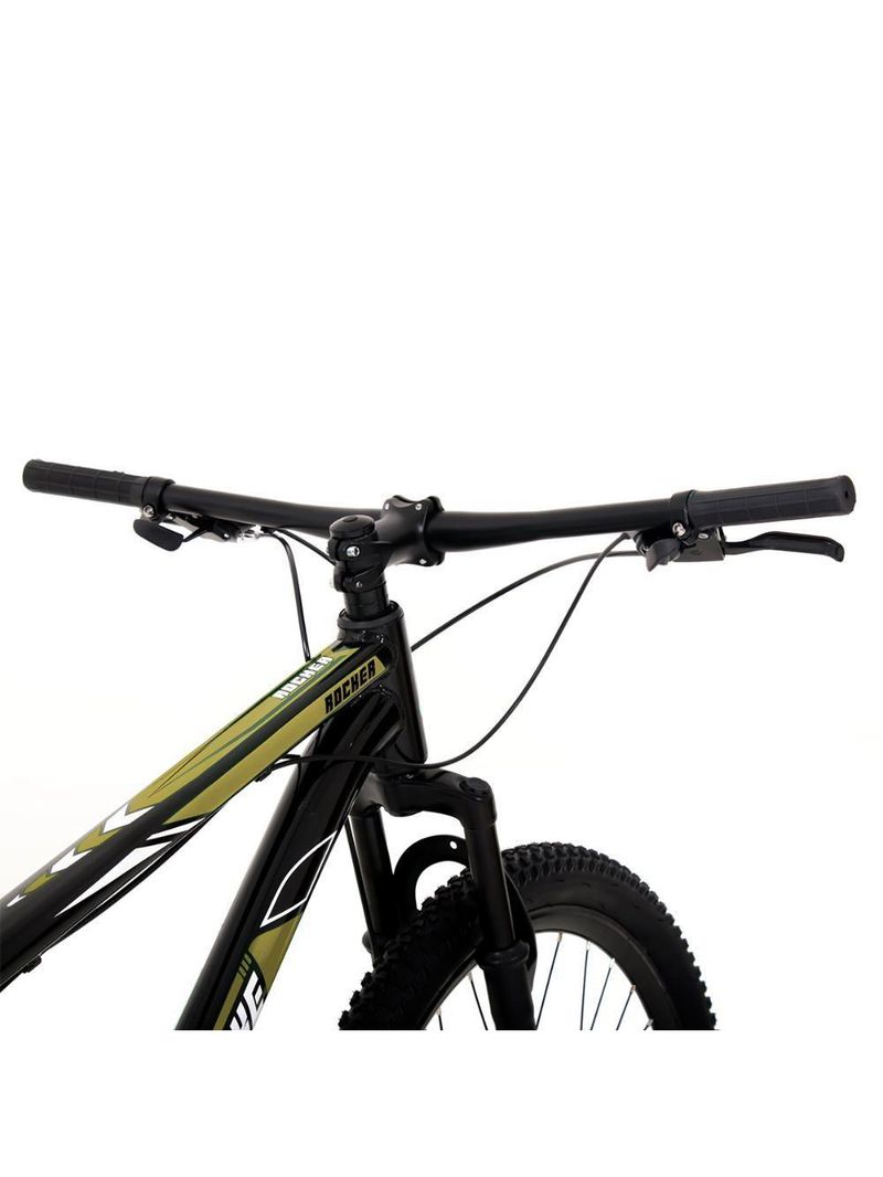 Bicicleta Aro 29 Alumínio Gott Rocker Freios A Disco Suspensão 21v 155 Preto Dourado