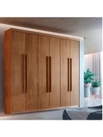 Guarda Roupa Casal Heros 6 Portas E 2 Gavetas Moderna Imbuia