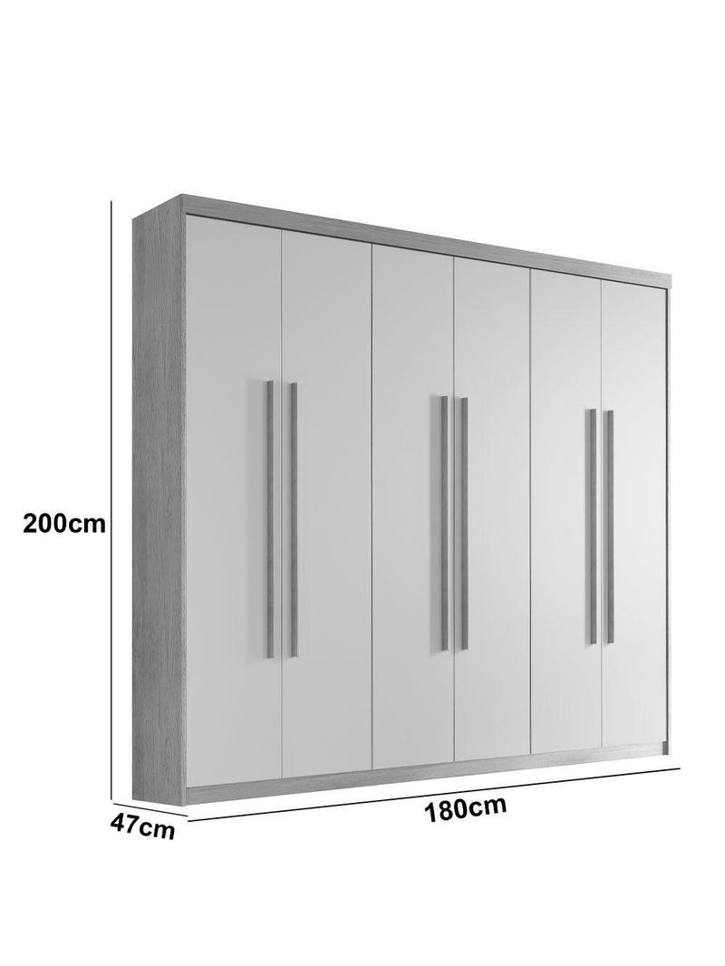 Guarda Roupa Casal Heros 6 Portas E 2 Gavetas Moderna Imbuia