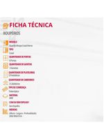 Guarda Roupa Casal Heros 6 Portas E 2 Gavetas Moderna Imbuia