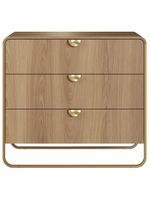 Cômoda 3 Gavetas Orgânica 90 cm 28068 Artesano Hanover Dourado