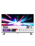 TV 32 Philco Smart Led Roku Dolby Audio PTV32K34RKGB Cinza Bivolt