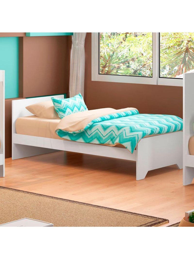 Berço com Colchão Ditália Multifuncional 3x1 BBI-51 Branco