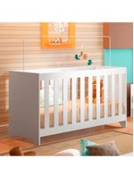 Berço com Colchão Ditália Multifuncional 3x1 BBI-51 Branco