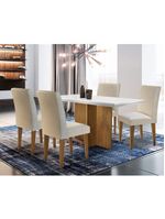 Mesa Olímpia 120cm Rufato Off White