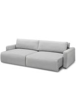 Sofá Retrátil Reclinável Para Sala De Estar Living 240cm Sevilha F04 Bouclê Cinza - Lyam Decor