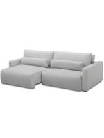 Sofá Retrátil Reclinável Para Sala De Estar Living 240cm Sevilha F04 Bouclê Cinza - Lyam Decor
