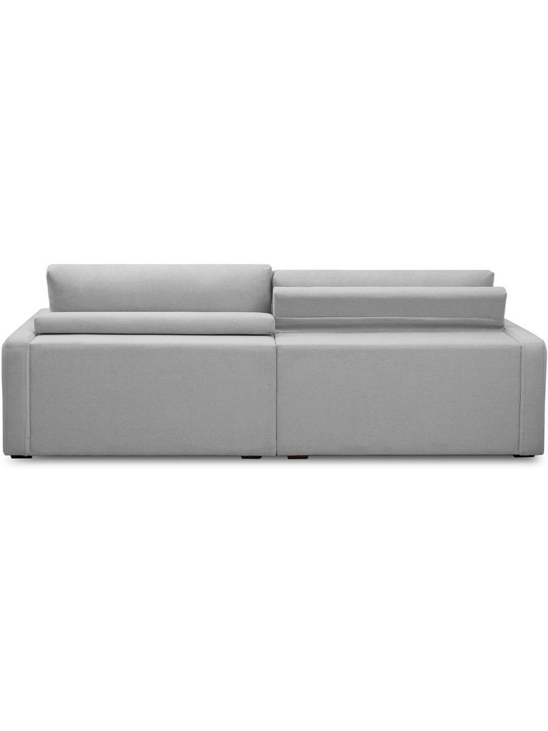 Sofá Retrátil Reclinável Para Sala De Estar Living 240cm Sevilha F04 Bouclê Cinza - Lyam Decor