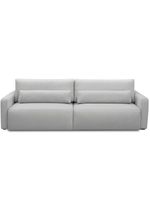 Sofá Retrátil Reclinável Para Sala De Estar Living 240cm Sevilha F04 Bouclê Cinza - Lyam Decor