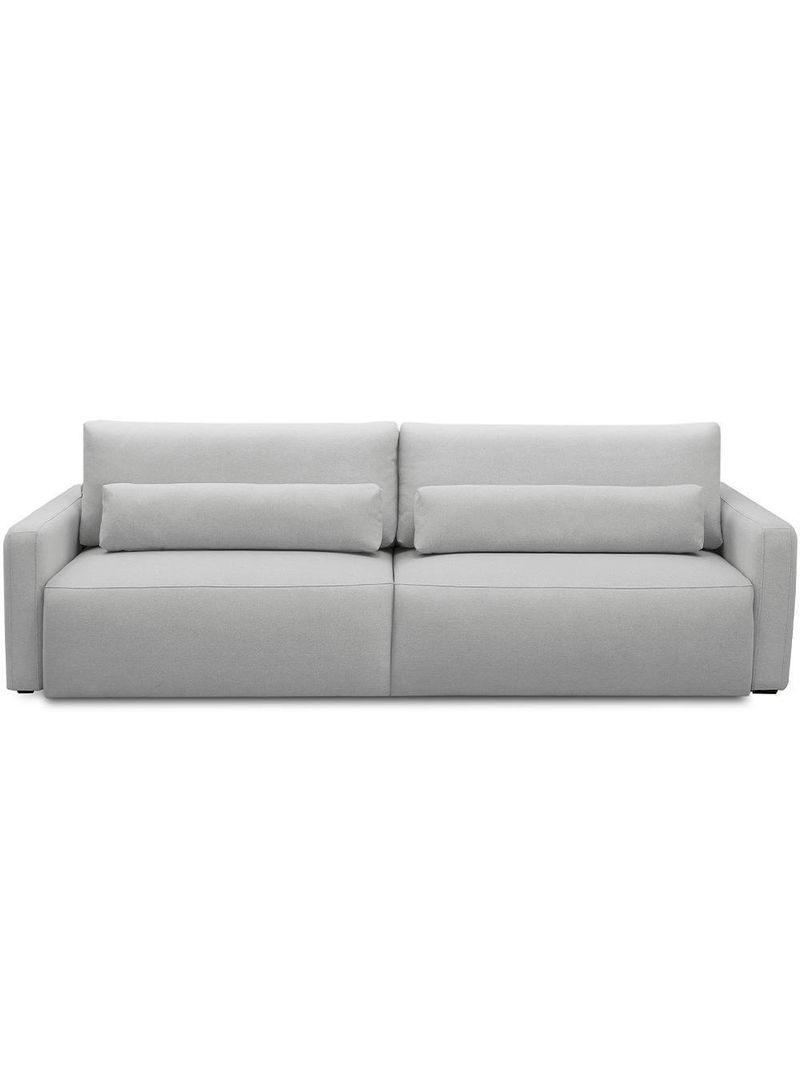 Sofá Retrátil Reclinável Para Sala De Estar Living 240cm Sevilha F04 Bouclê Cinza - Lyam Decor
