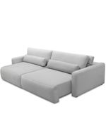 Sofá Retrátil Reclinável Para Sala De Estar Living 240cm Sevilha F04 Bouclê Cinza - Lyam Decor