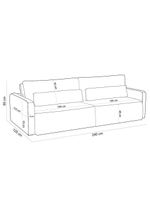 Sofá Retrátil Reclinável Para Sala De Estar Living 240cm Sevilha F04 Bouclê Cinza - Lyam Decor