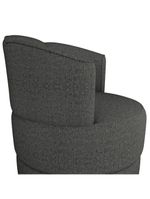 Poltrona Base Giratoria Marselha Linho Vancouver Milani Store Chumbo