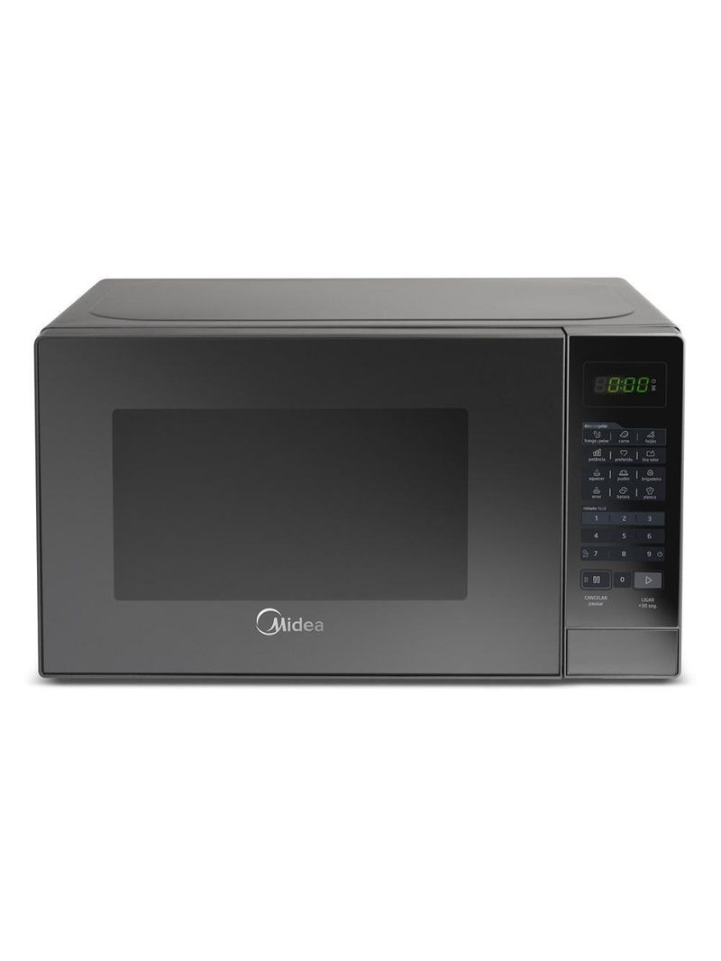 Forno Micro-ondas Midea 20 Litros 700W Prata Com Porta Espelhada MRAE22 220V
