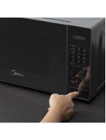 Forno Micro-ondas Midea 20 Litros 700W Prata Com Porta Espelhada MRAE22 220V