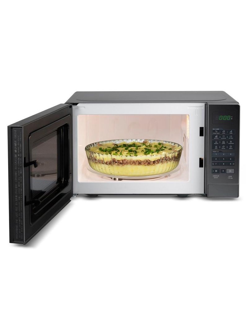 Forno Micro-ondas Midea 20 Litros 700W Prata Com Porta Espelhada MRAE22 220V