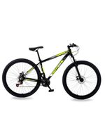 Bicicleta Aro 29 Gott 21 Marchas Câmbio Traseiro Shimano Tamanho: 17; Cor: Preto/Amarelo