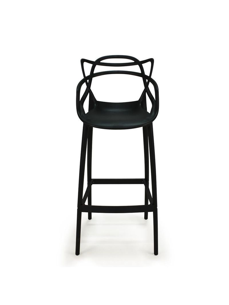 Banqueta Alta Allegra Design Cozinha Bancada Preto