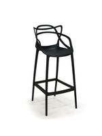 Banqueta Alta Allegra Design Cozinha Bancada Preto