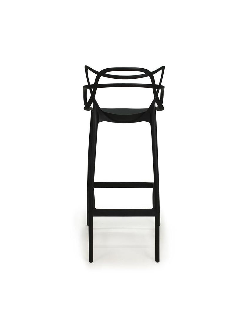 Banqueta Alta Allegra Design Cozinha Bancada Preto