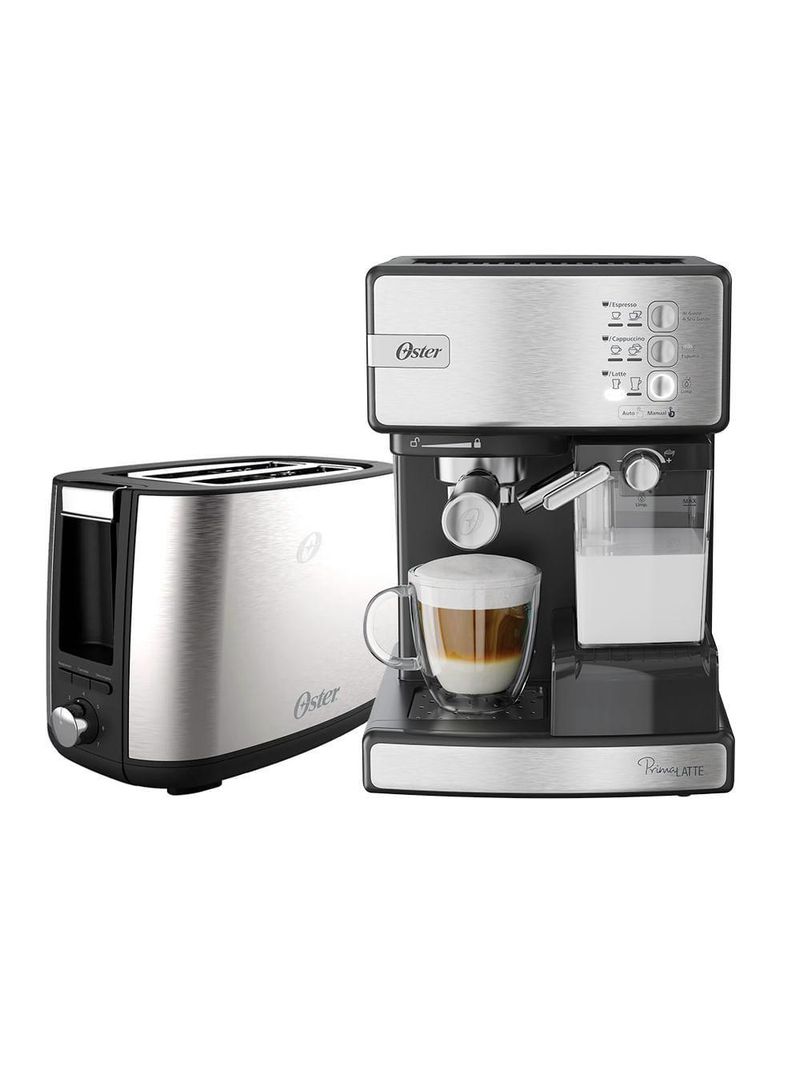 Kit Cafeteira Espresso Nova Primalatte Torradeira Oster 127V