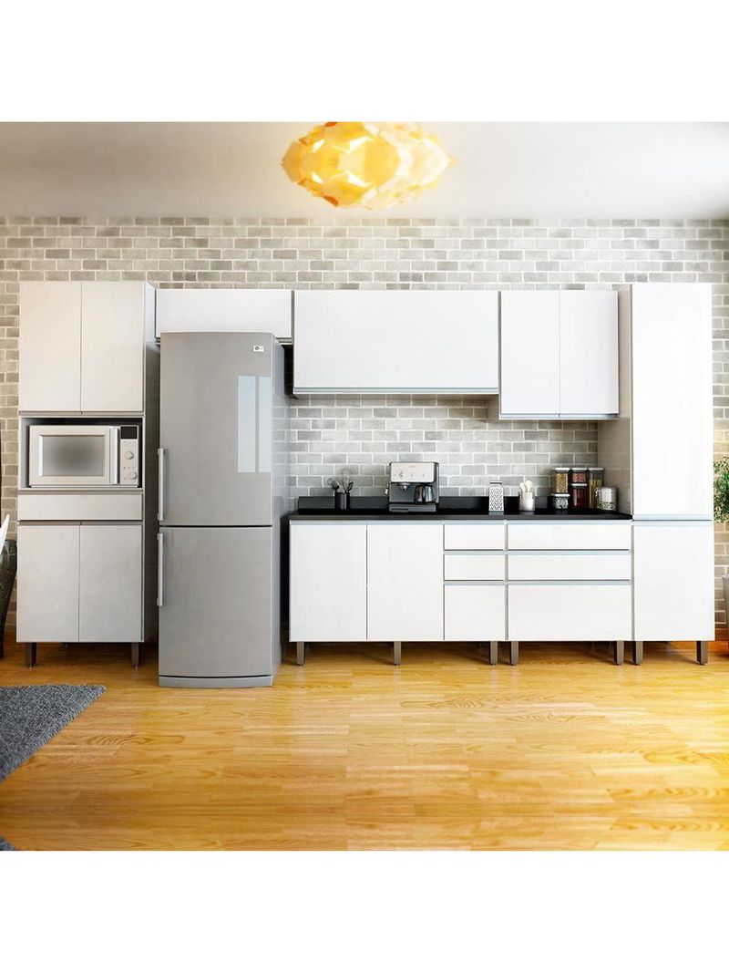 Armário de Cozinha Completa Top Class 7 Peças com 12 Portas