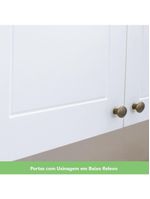 Cozinha Compacta 04 Peças com Aéreo Geladeira Amy Casa 812 Branco HP