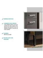 Torre Quente Carvalho com Preto Cozinha Arizona 2783 Carraro