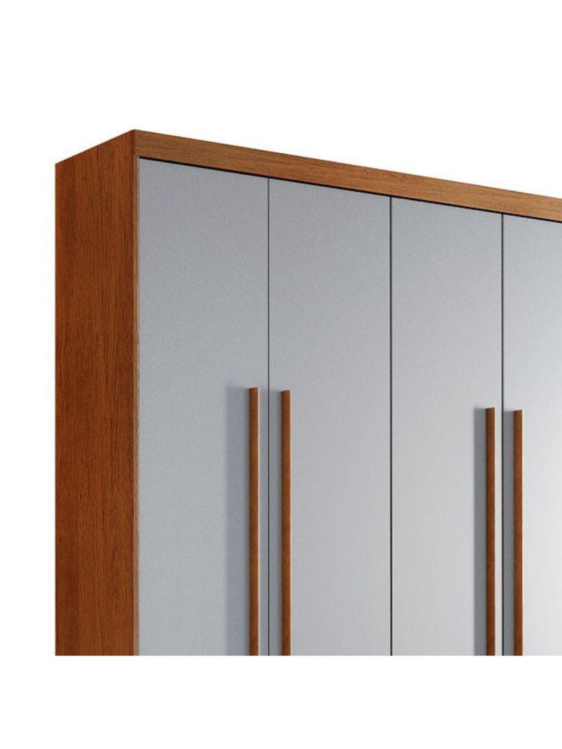 Guarda Roupa Solteiro Heros 4 Portas E 2 Gavetas Moderna Imbuia/off White