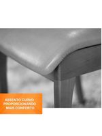 2 Cadeiras Bella Gold Imbuia Star Caramelo