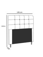 Cabeceira Estofada para Cama King Helena – 195 cm | Suede Marrom